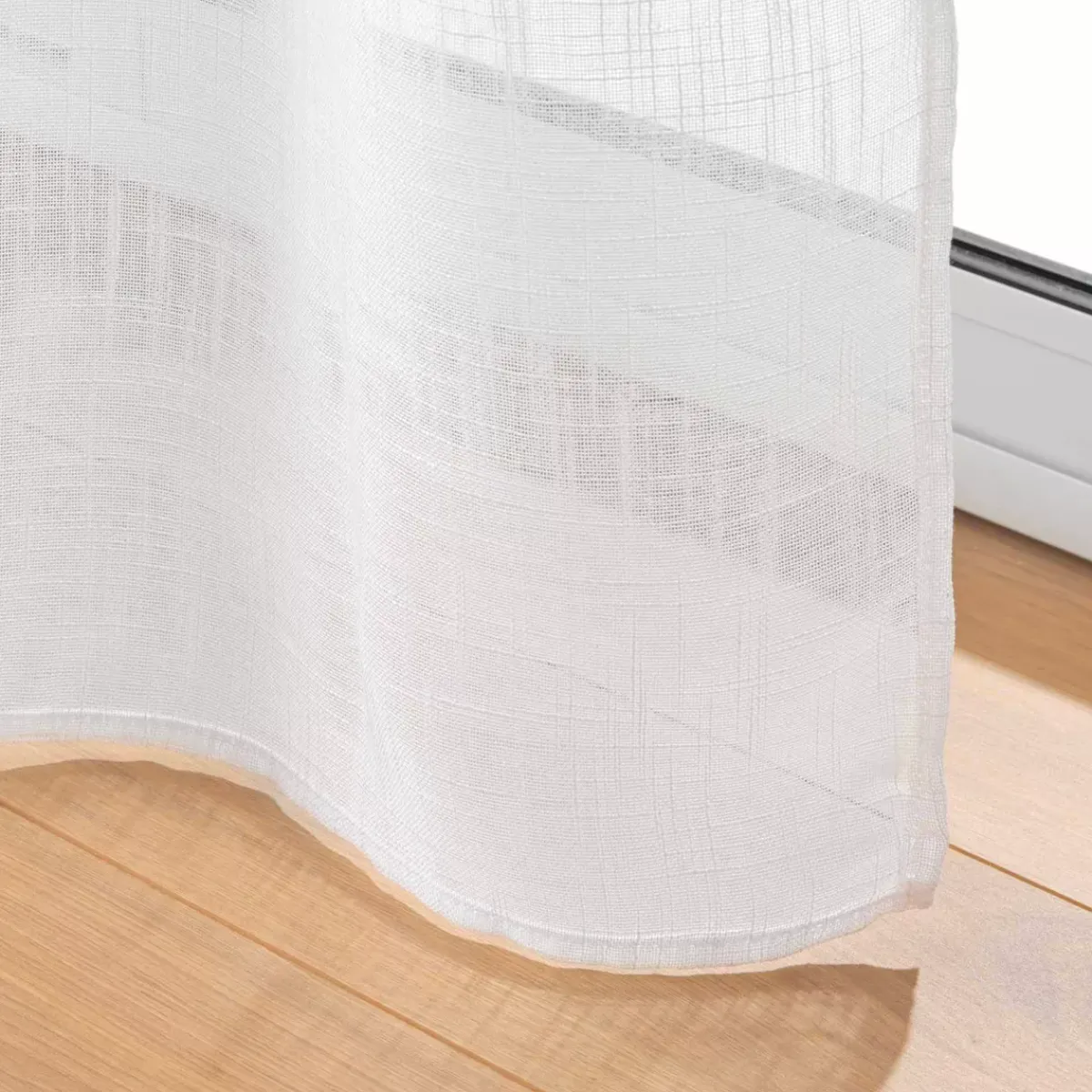 Online Tenda trasparente effetto lino tessuto passanti nascosti Haltona Tende Trasparenti