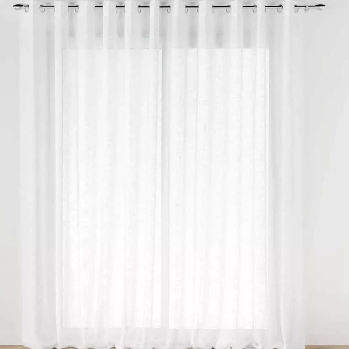 Hot Tenda trasparente effetto lino passanti nascosti (400 x 240 cm) Haltona Tende Trasparenti