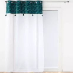 Online Tenda trasparente Palmina Blu anatra Tende Trasparenti
