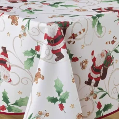 Tovaglia antimacchia Babbo Natale L300 cm Bianco
