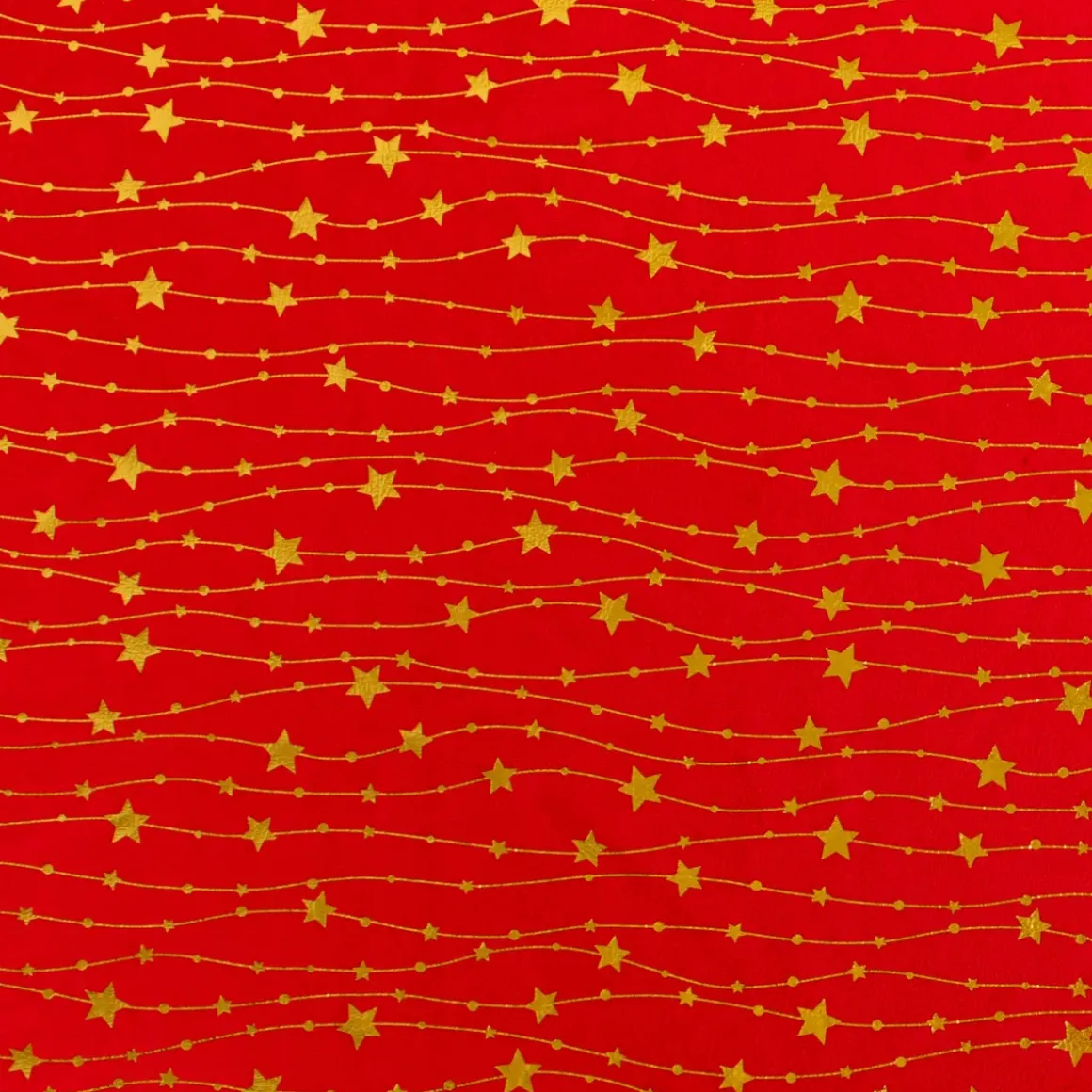 Tovaglia di Natale rettangolare (140 x 240 cm) Pioggia di stelle Rosso e dorato