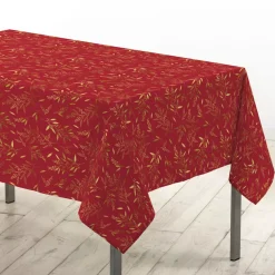 Tovaglia di Natale rettangolare (140 x 240 cm) Naelle Rosso e oro
