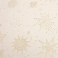 Tovaglia di Natale rettangolare (140 x 240 cm) Notte stellata Beige e dorato