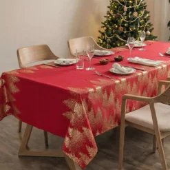 Tovaglia natalizia rettangolare (140 x 360 cm) Albero Rosso