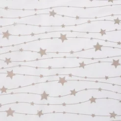 Tovaglia natalizia rettangolare (140 x 240 cm) Pioggia di stelle Bianca