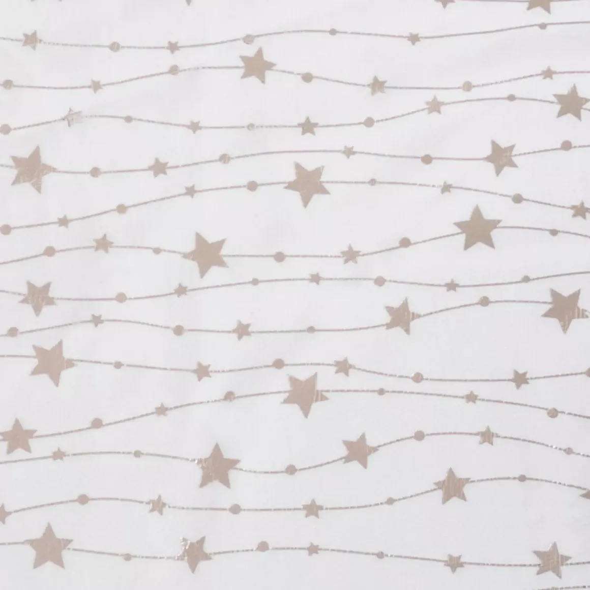 Tovaglia natalizia rettangolare (140 x 240 cm) Pioggia di stelle Bianca