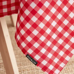 Discount Tovaglia rettangolare antimacchia (140 x 350 cm) Elise Vichy Rossa Tovaglie