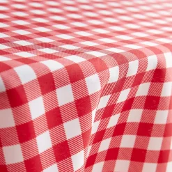 Tovaglia rettangolare antimacchia (140 x 300 cm) Elise Vichy Rosso