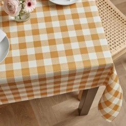 New Tovaglia rettangolare cotone antimacchia (150 x 250 cm) Vichy Tovaglie