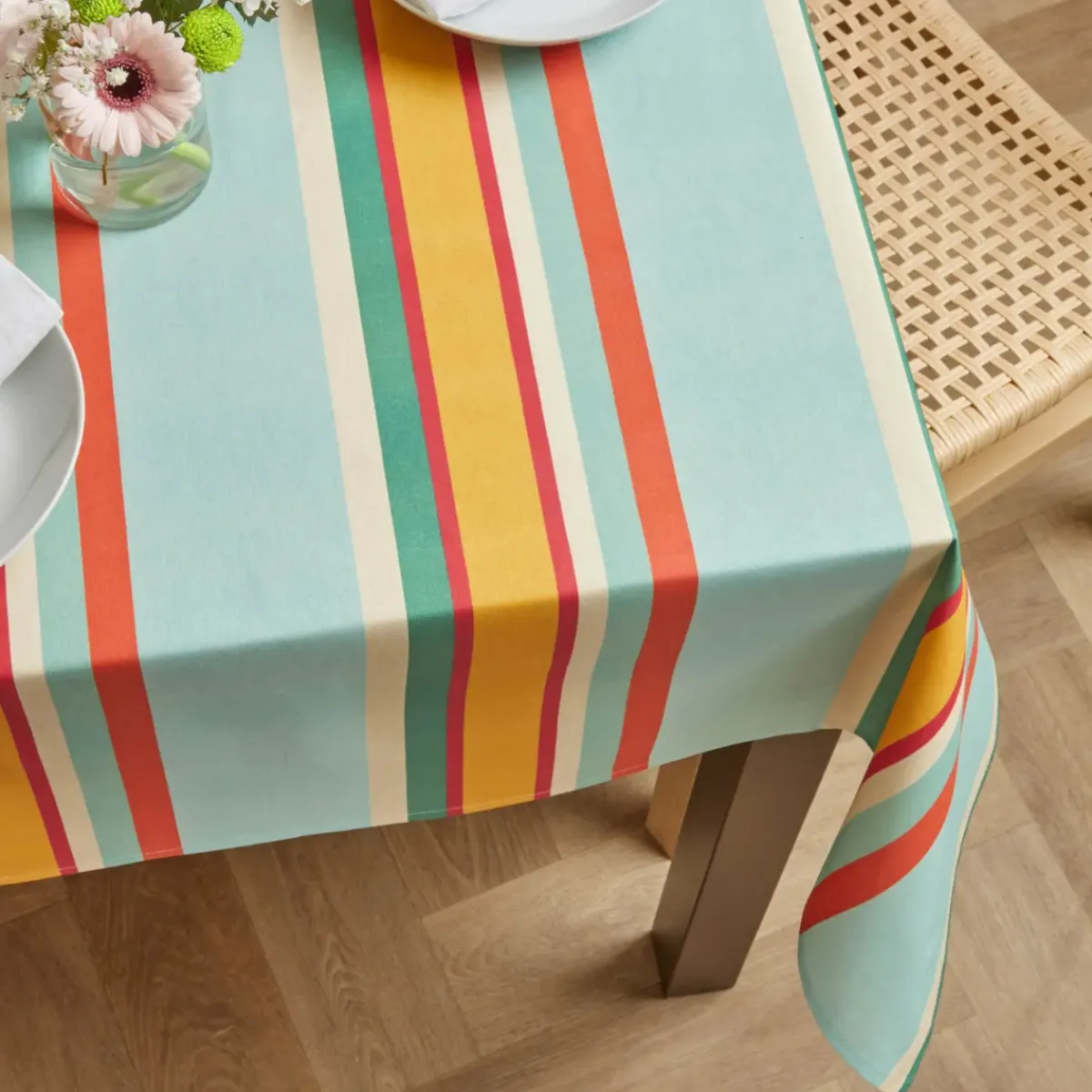 Hot Tovaglia rettangolare cotone antimacchia (150 x 350 cm) Cervione Tovaglie