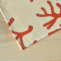 Tovaglia rettangolare cotone antimacchia (150 x 350 cm) Moorea Corallo Tovaglie