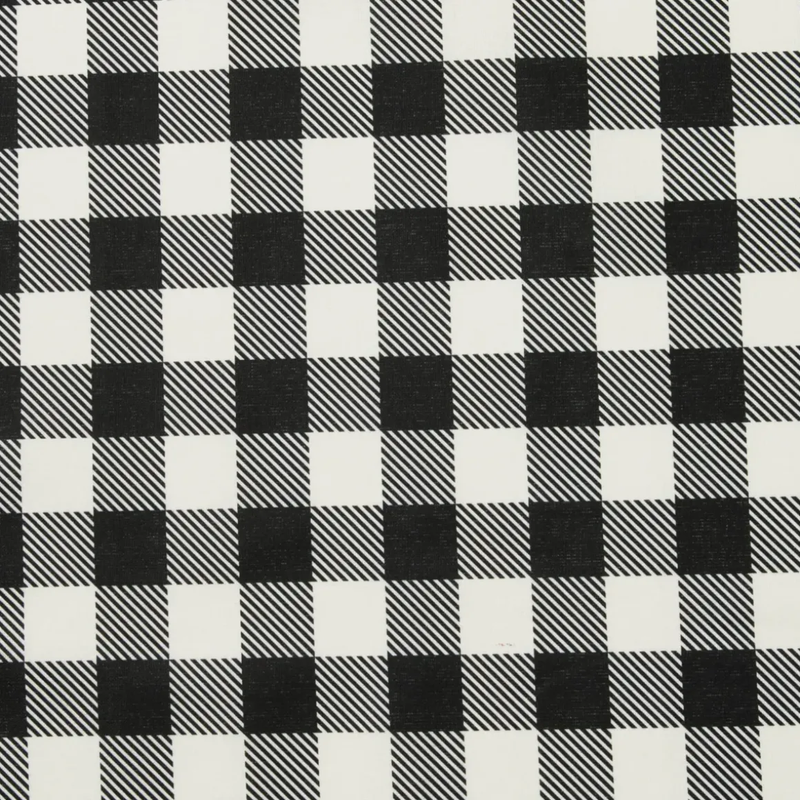 Tovaglia rettangolare cotone antimacchia (150 x 250 cm) Vichy Nera