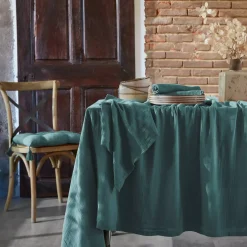 Sale Tovaglia rettangolare garza di cotone (L250 cm) Gaïa Blu anatra Tovaglie
