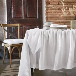 Discount Tovaglia rettangolare garza di cotone (L250 cm) Gaïa chantilly Tovaglie