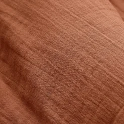 Tovaglia rettangolare garza di cotone (L250 cm) Gaïa Terracotta