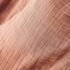 Tovaglia rettangolare garza di cotone (L350 cm) Gaïa Rosa pesca