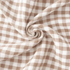 Tovaglia rettangolare in garza di cotone (150 x 350 cm) Gaïa vichy Corda