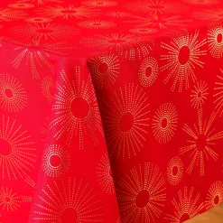 Tovaglia rettangolare (L240 cm) Pampille métallisé Rosso