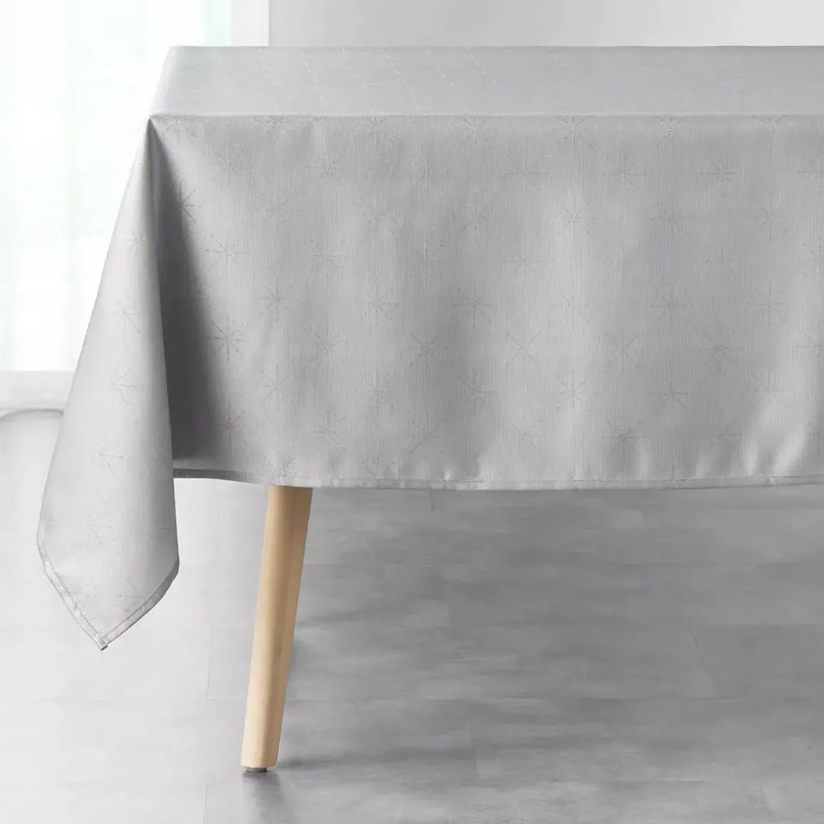 Tovaglia rettangolare (L240 cm) Stelle Grigio