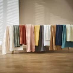 Online Tovaglia rotonda in cotone a rete (180 cm) Gaïa Blu anatra Tovaglie