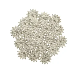 Tovaglietta natalizia Fiori di neve Dorati