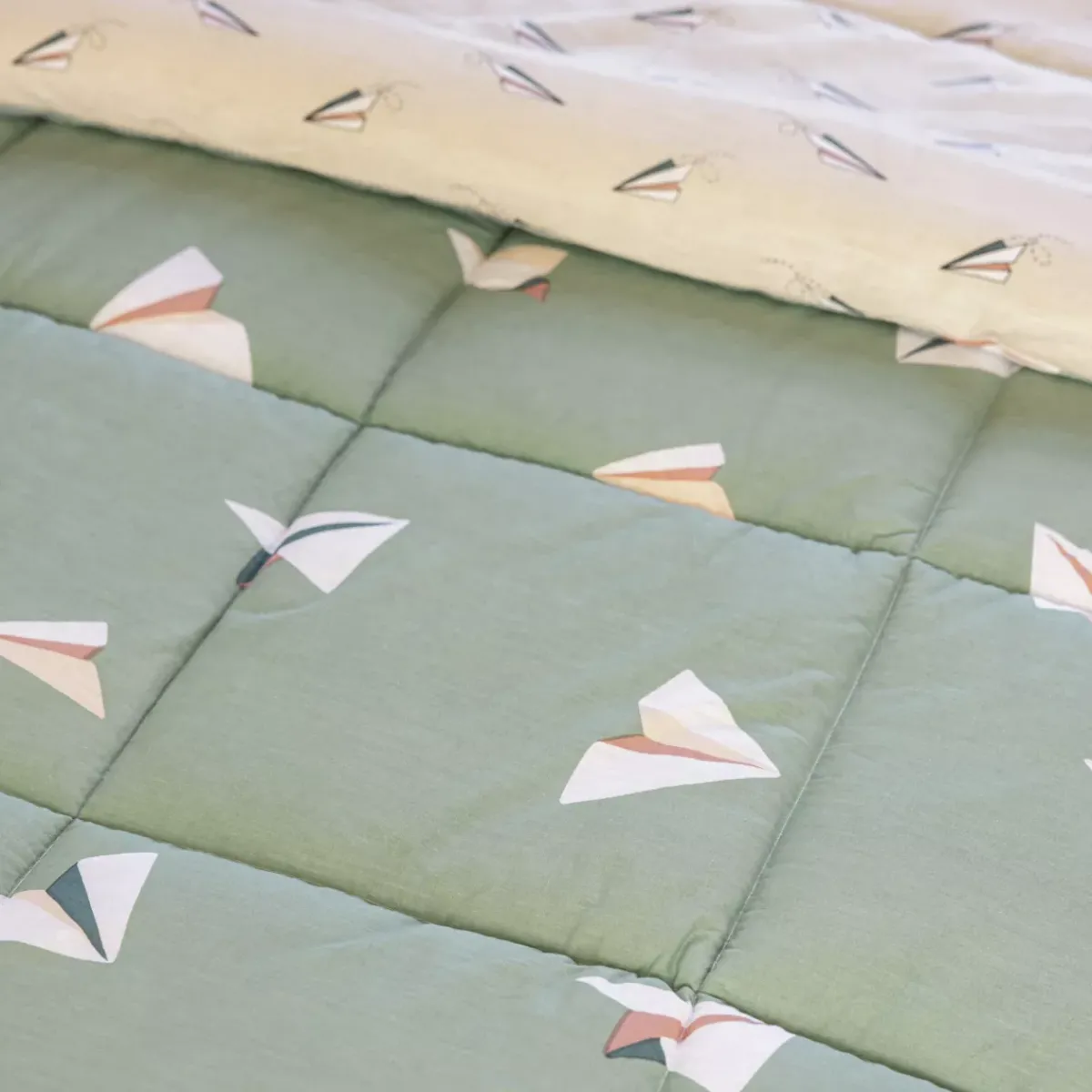 Trapuna stampata bambino e una federa (140 x 200 cm) Petits papiers Biancheria Da Letto Bambini