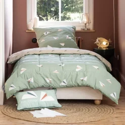 Trapuna stampata bambino e una federa (140 x 200 cm) Petits papiers Biancheria Da Letto Bambini