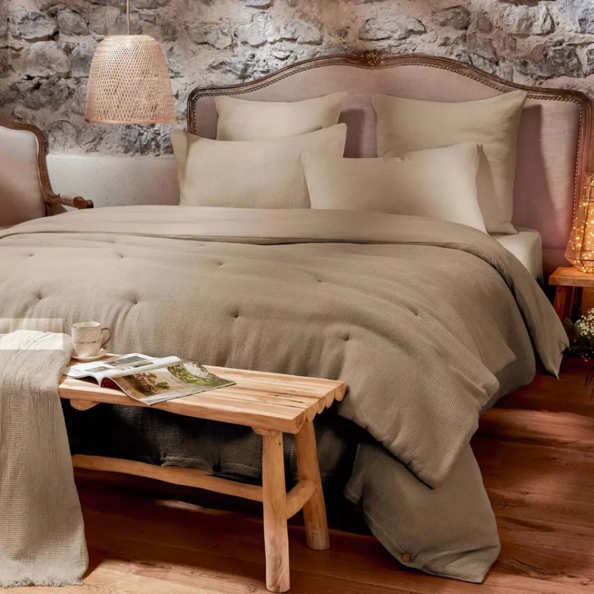 Discount Trapunta cotone a nido d'ape (90 x 220 cm) Eva Copriletti, Trapuntine E Runner Letto