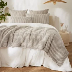 Online Trapunta reversibile in cotone testurizzato e percalle Alice Copriletti, Trapuntine E Runner Letto