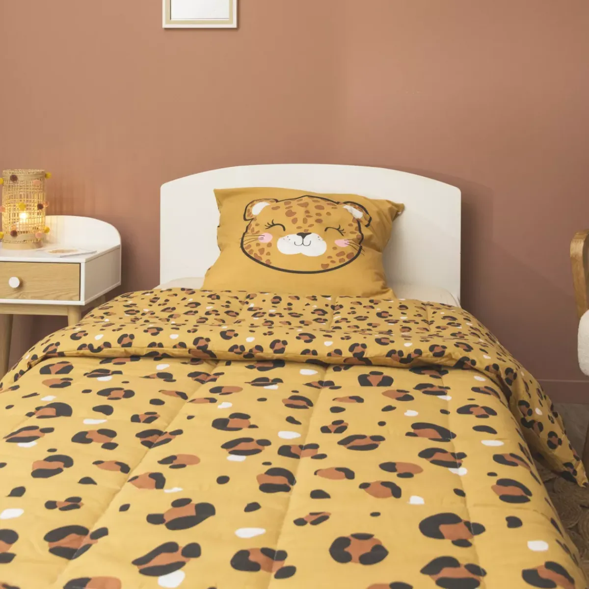 Discount Trapunta stampata bambini cotone (140 x 200 cm) Lola Caramel Biancheria Da Letto Bambini