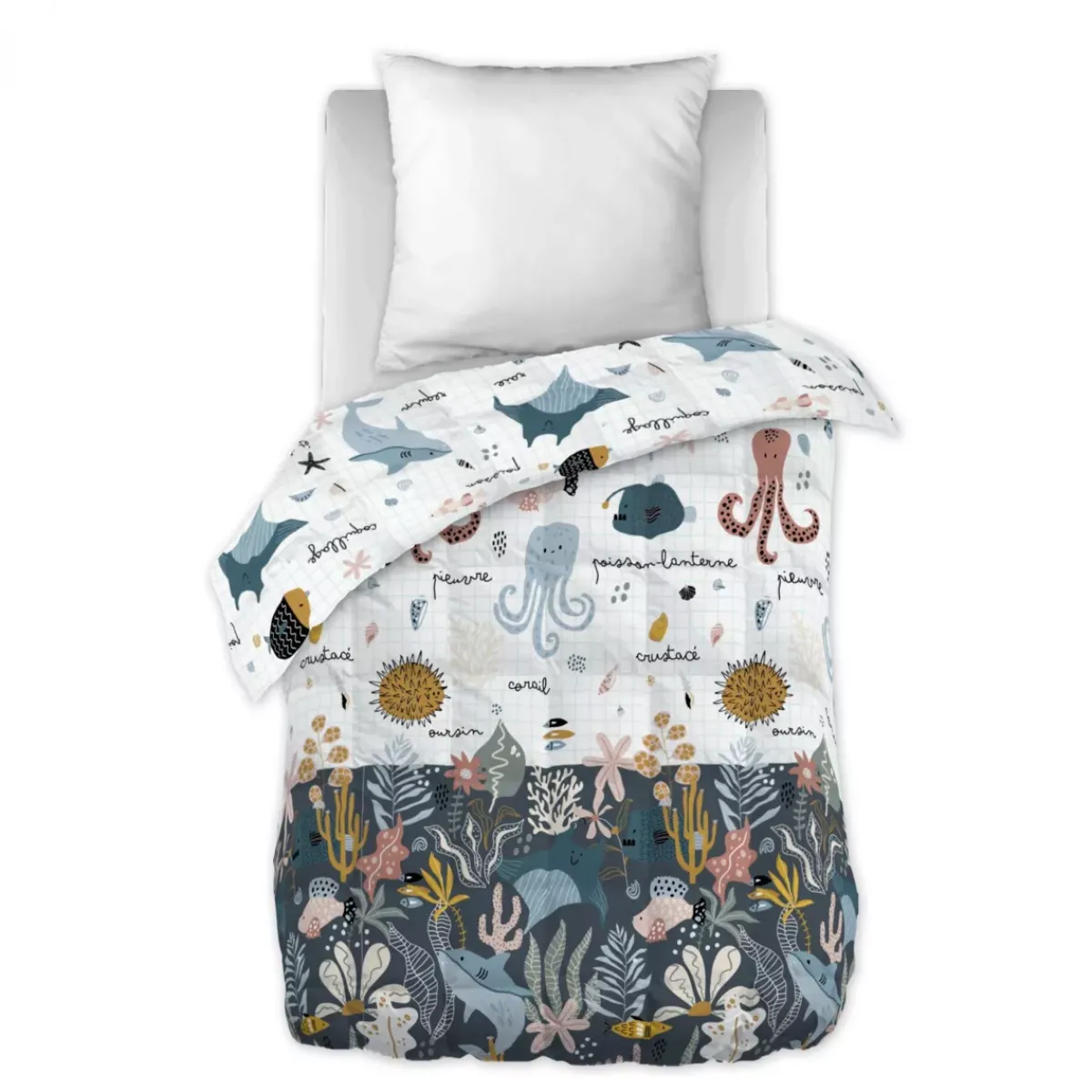 Hot Trapunta stampata bambino (140 x 200 cm) Octopia Biancheria Da Letto Bambini
