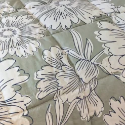 Outlet Trapunta stampata e due federe in cotone Lara Piumini, Cuscini Letto, Cuscini A Rullo