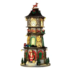 Villaggio di Natale Lemax luminoso, musicale e animato Christmas Clock Tower