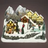 Villaggio di Natale luminoso e musicale Chalet in montagna