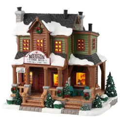 Villagio di Natale Lemax luminoso a pile Cidrerie White Moutain
